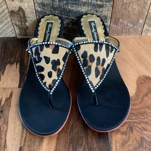 Animal Print Beverly Feldman heels - NWT